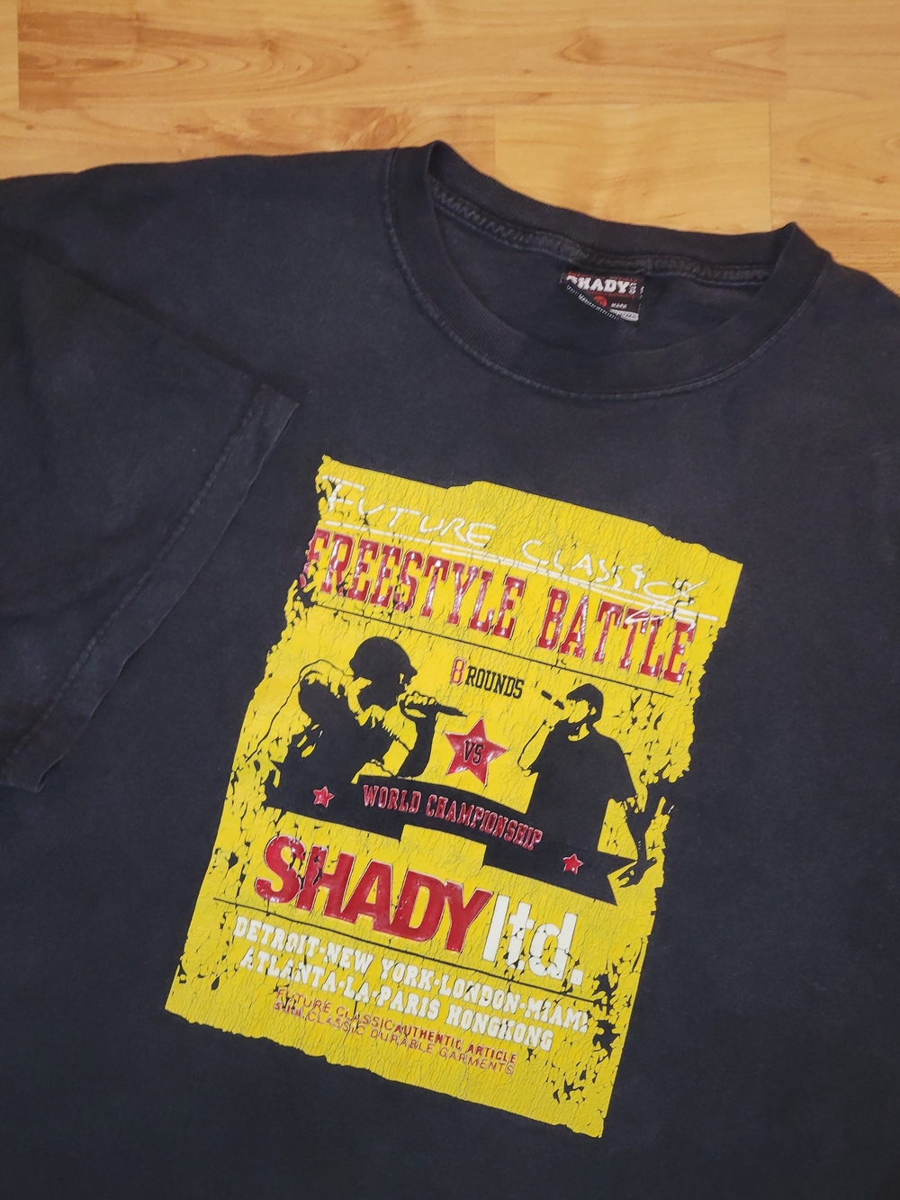 Vintage Y2K SHADY Ltd Future Classic Freestyle Battle Rap T-Shirt 2XL Eminem